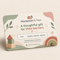 Montessori & Toys gift card for Montessori-inspired kids' toys