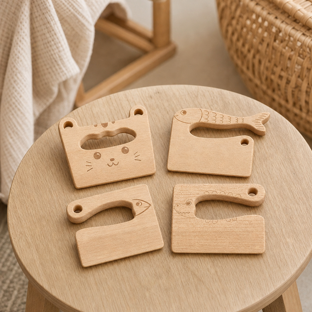 Animal Shape Play Knives in a bright Montessori playroom