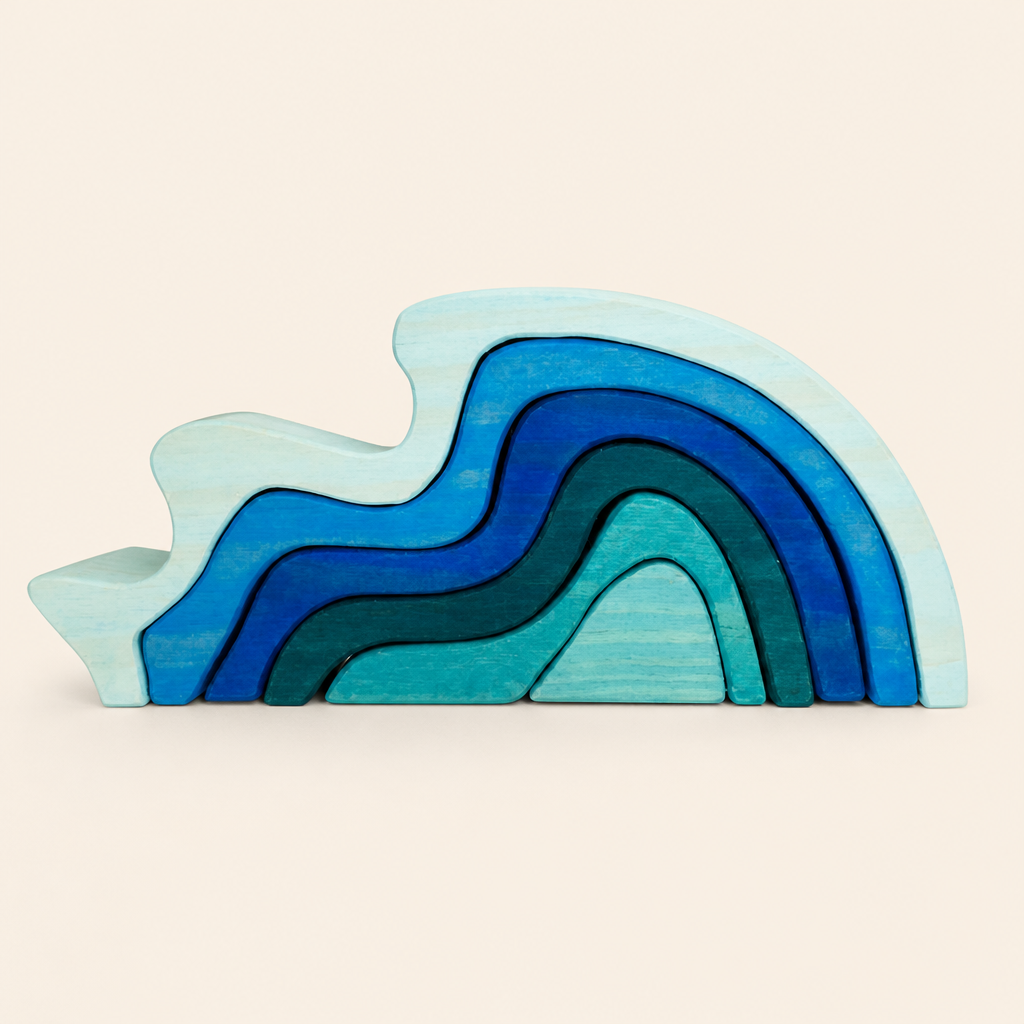 Montessori Special Edition Stacking Puzzle – Wave product photo
