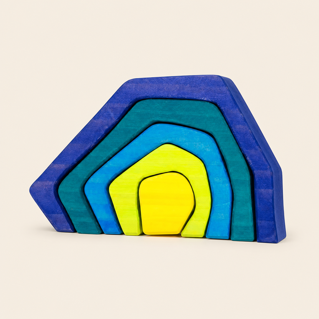 Montessori Special Edition Stacking Puzzle – Rock product photo