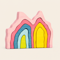 Montessori Special Edition Stacking Puzzle – Cabins product photo