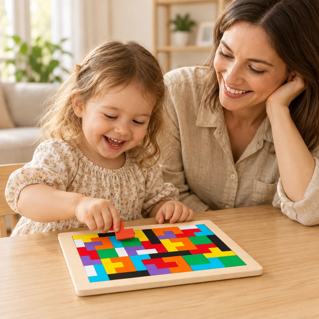 Montessori Colorful Tetris Brain Teaser