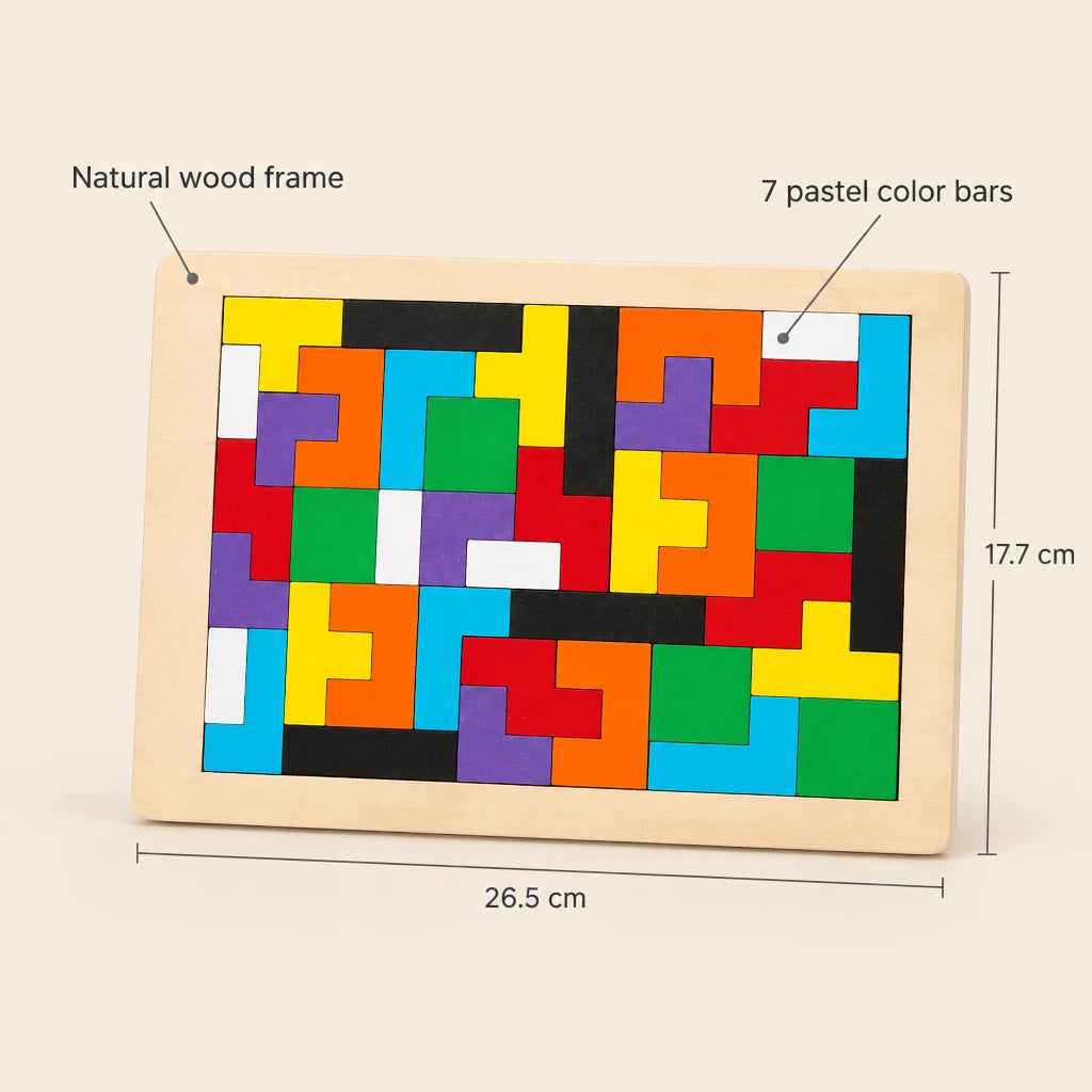 Montessori Colorful Tetris Brain Teaser