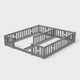 Montessori Double Floor Bed with Star Rails L'atelier Montessori