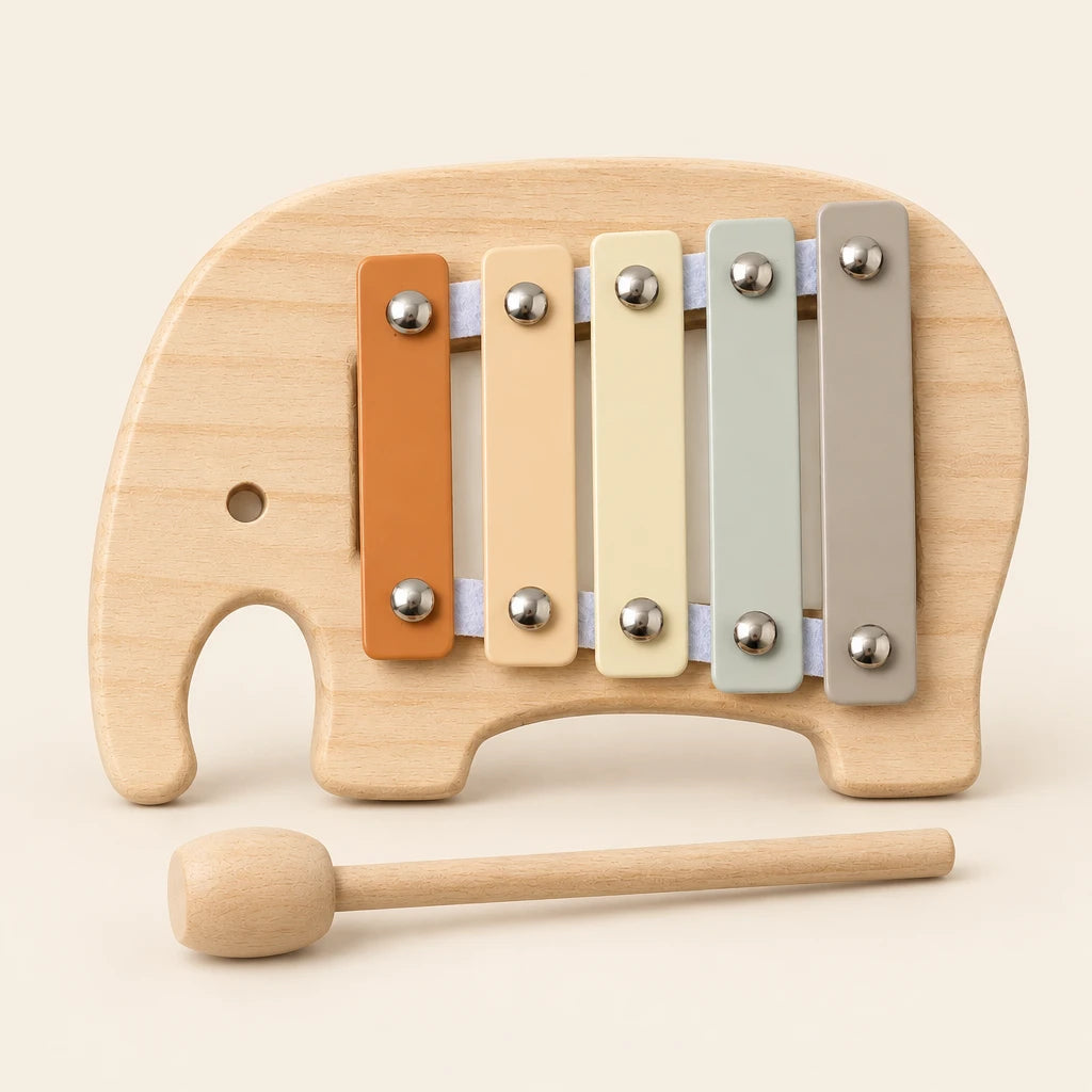 Montessori Elephant Wooden Xylophone