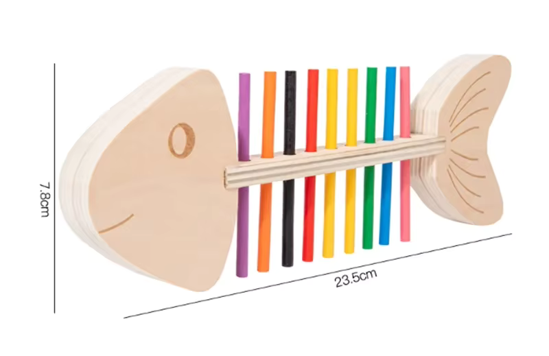 Montessori Fishbone Matching Puzzle L'atelier Montessori