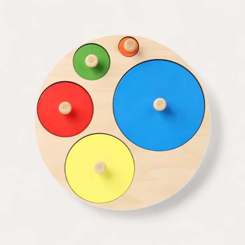 Montessori Geometric Shapes and Colors Puzzle L'atelier Montessori