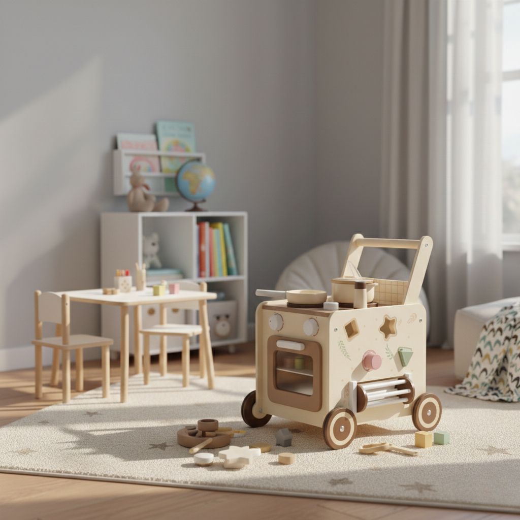 Montessori Kitchen Cart L'atelier Montessori