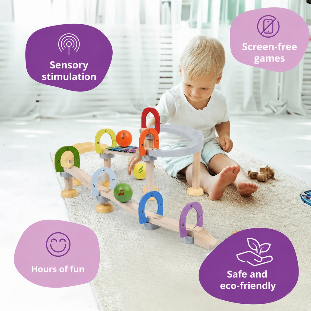 Montessori Musical Marble Run L'atelier Montessori