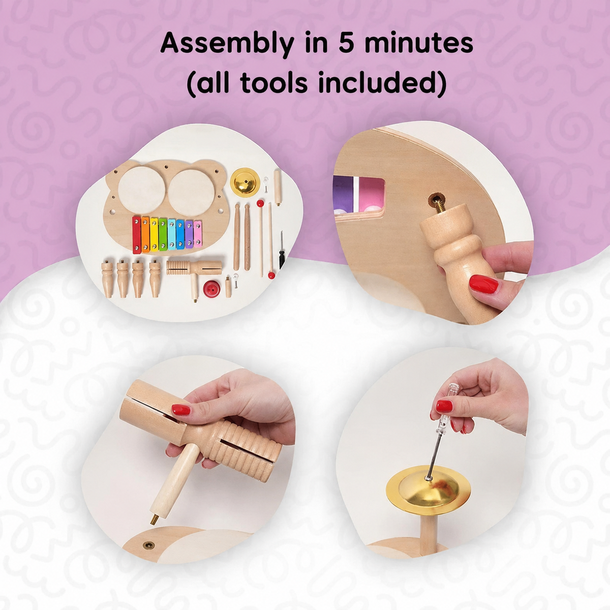 Montessori Percussion Set L'atelier Montessori