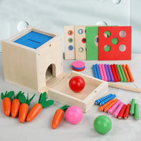 Montessori Shapes and Colors Box with Balls L'atelier Montessori