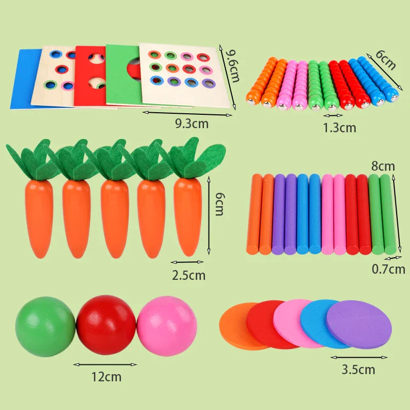 Montessori Shapes and Colors Box with Balls L'atelier Montessori