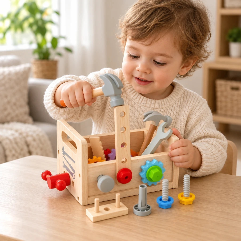 Montessori Toddler Wooden Tool Set