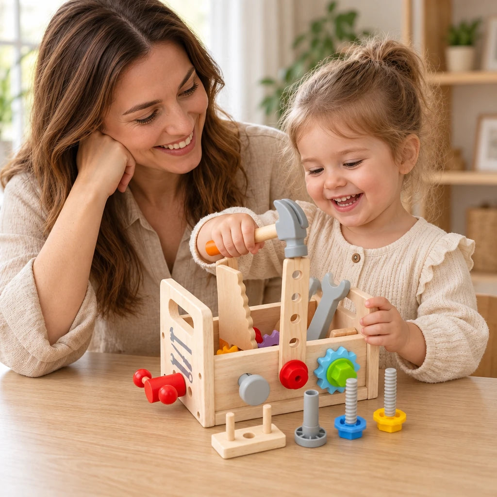 Montessori Toddler Wooden Tool Set