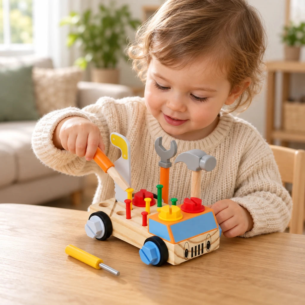 Montessori Tool Truck Building Set
