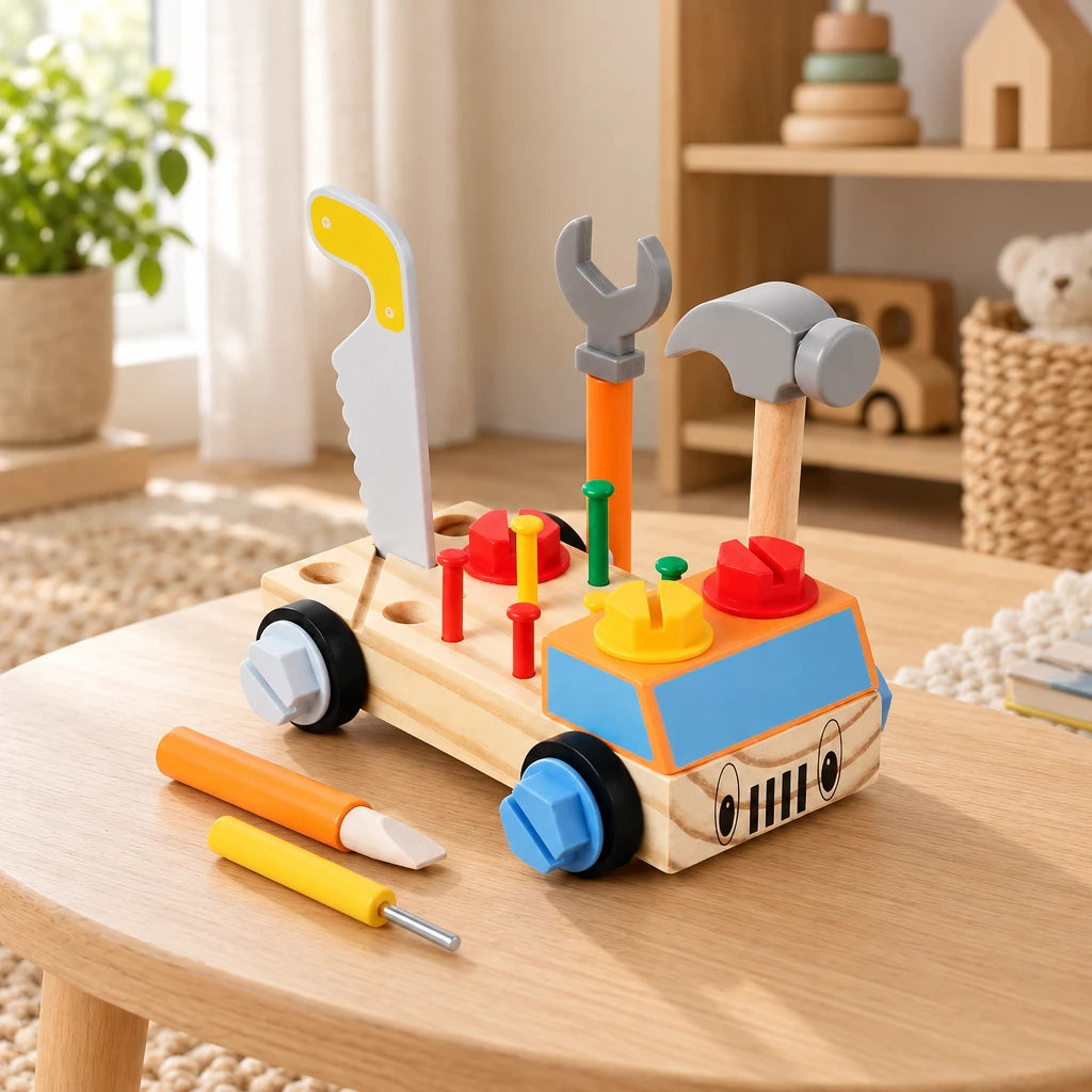 Montessori Tool Truck Building Set