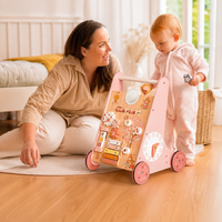 Montessori Wooden Baby Walker Push Toy Montessori & Toys