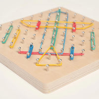 Montessori Wooden Geometric Busy Board L'atelier Montessori