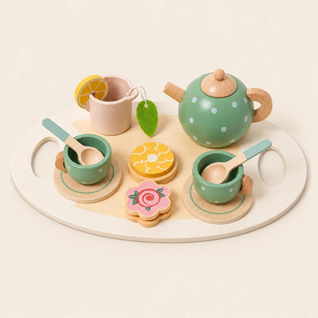 Montessori Wooden Tea Set 15 Pieces