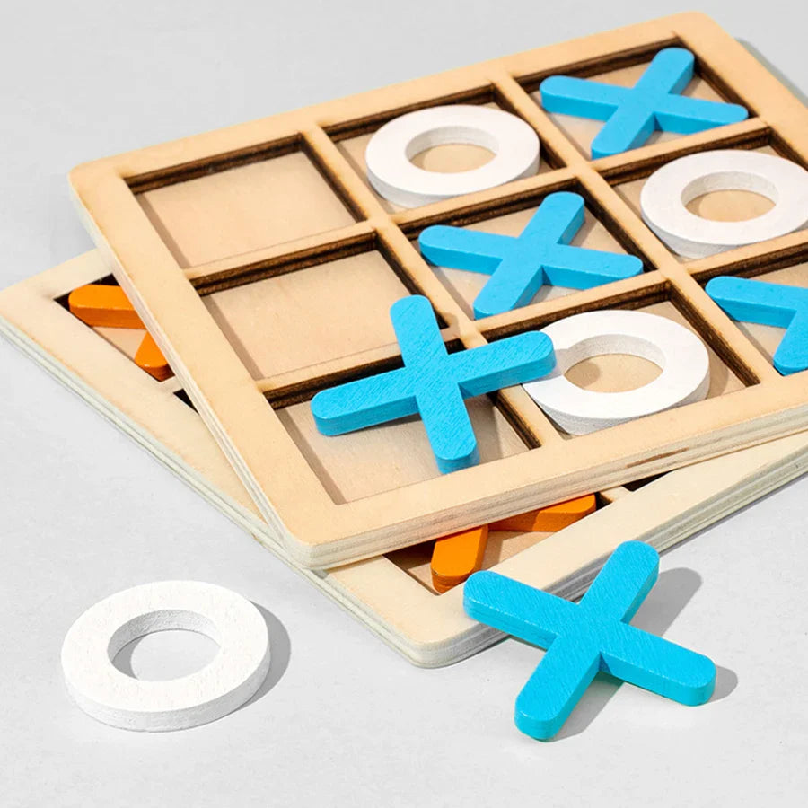 Montessori Wooden Tic-Tac-Toe Game L'atelier Montessori