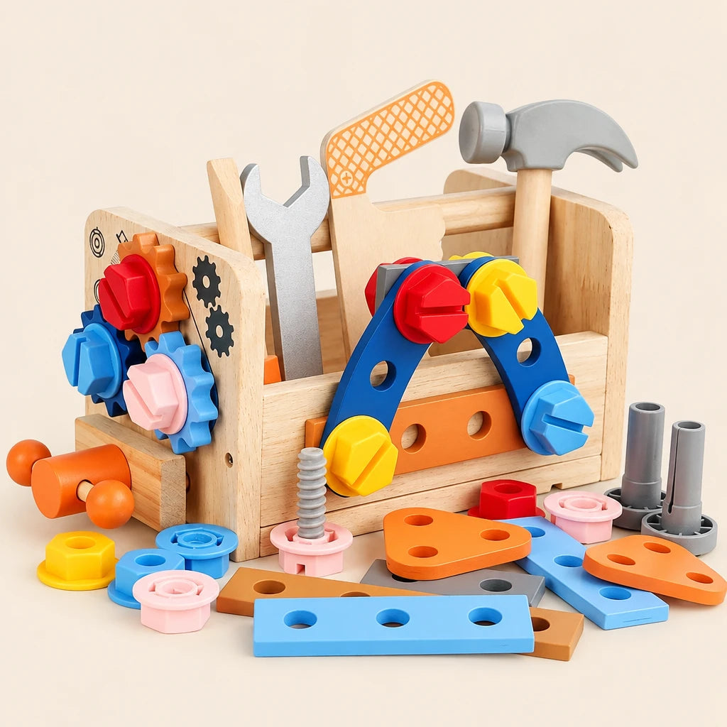 Montessori Wooden Tool Building Kit