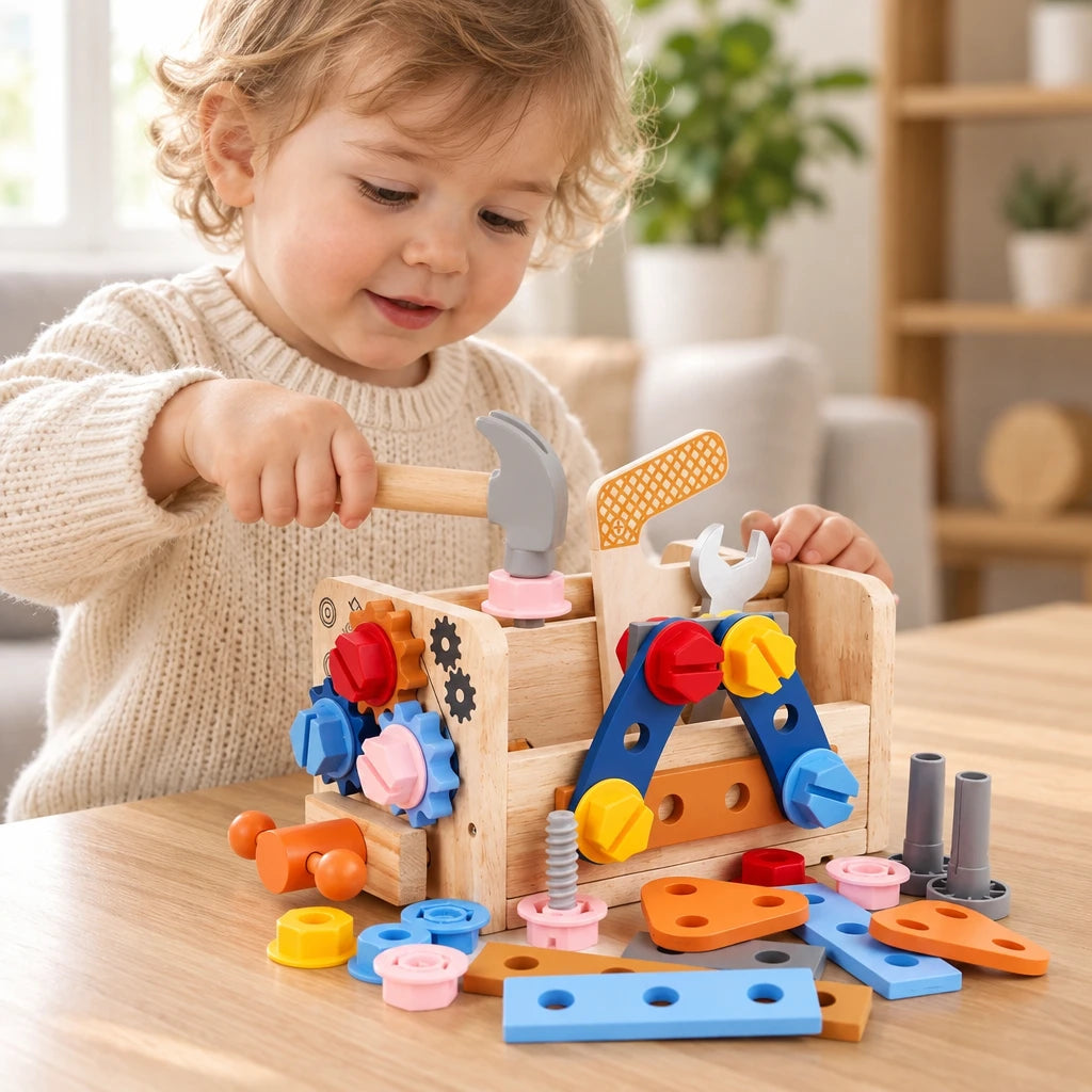 Montessori Wooden Tool Building Kit