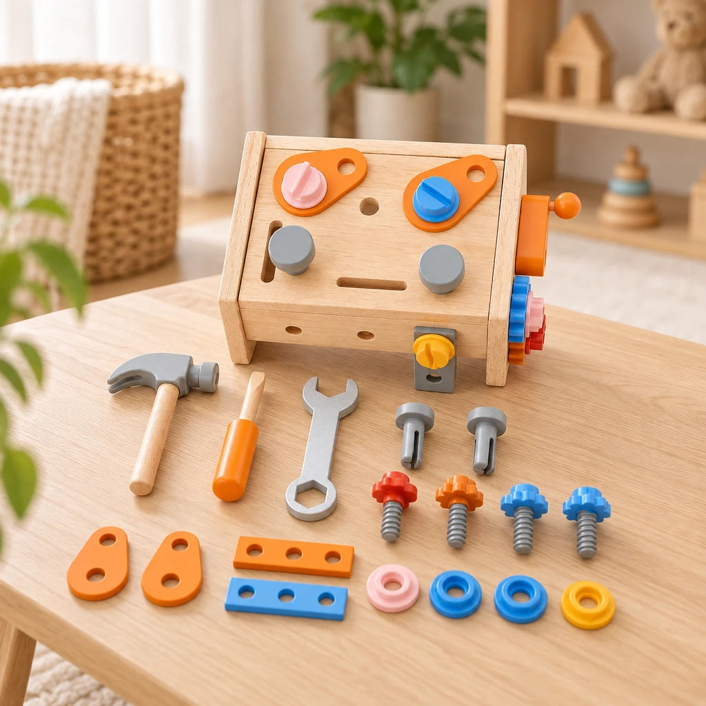 Montessori Wooden Tool Building Kit