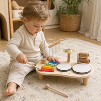 Child playing with the Music Station 6 Instruments